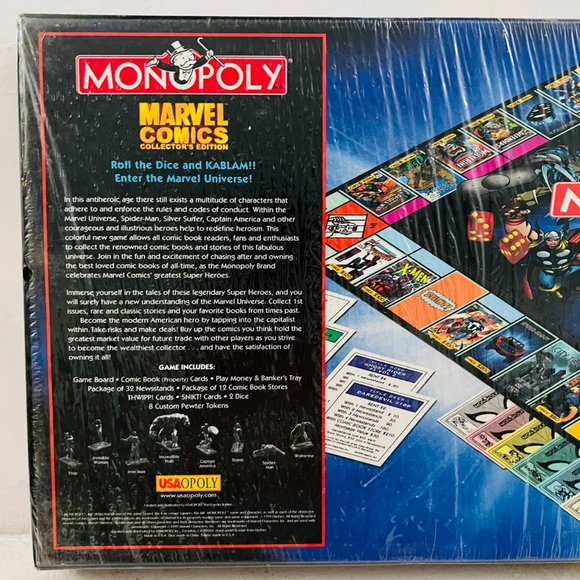 Vintage Monopoly Marvel Comics Collector's Edition 1999 Board Game New Sealed - Picture 6 of 7
